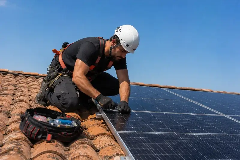 Maintenance et monitoring de panneaux solaires à Saint-Maurice-de-Rémens